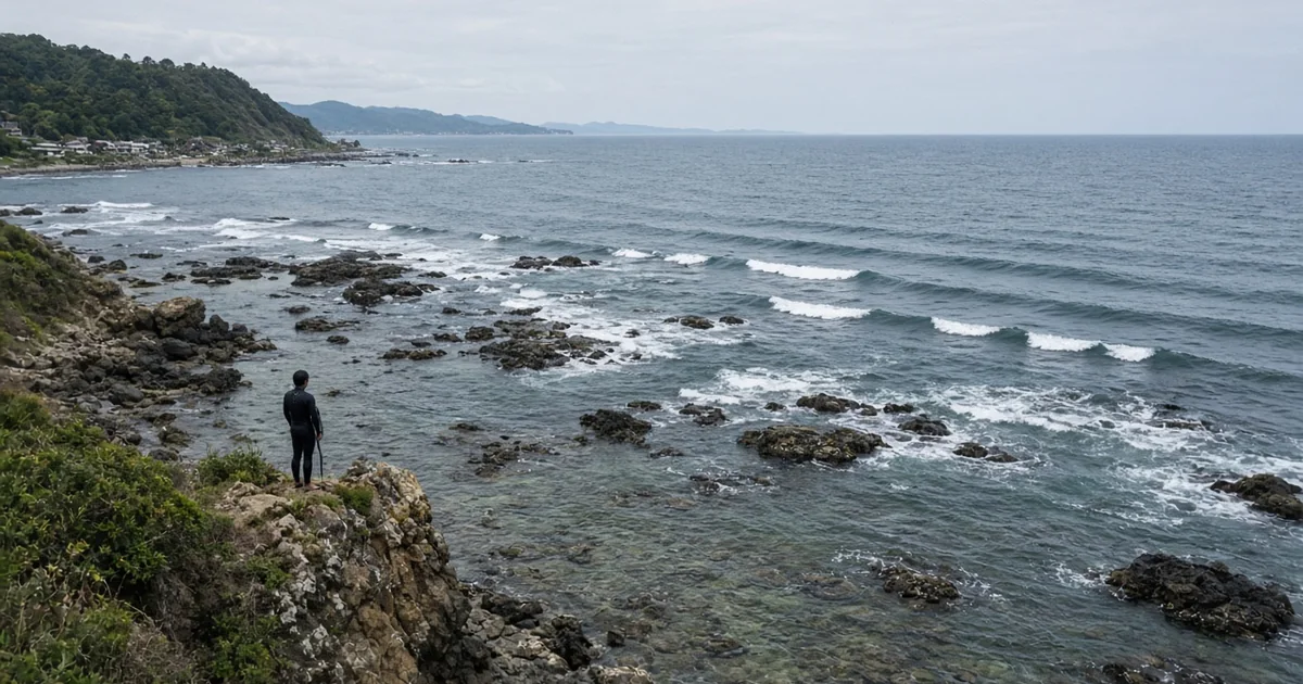 葉山大崎の位置と海底を正しく捉える