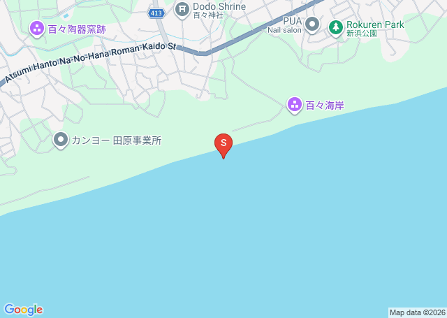 百々の位置（地図）