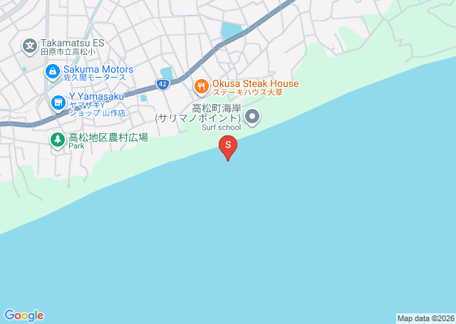 高松の位置（地図）