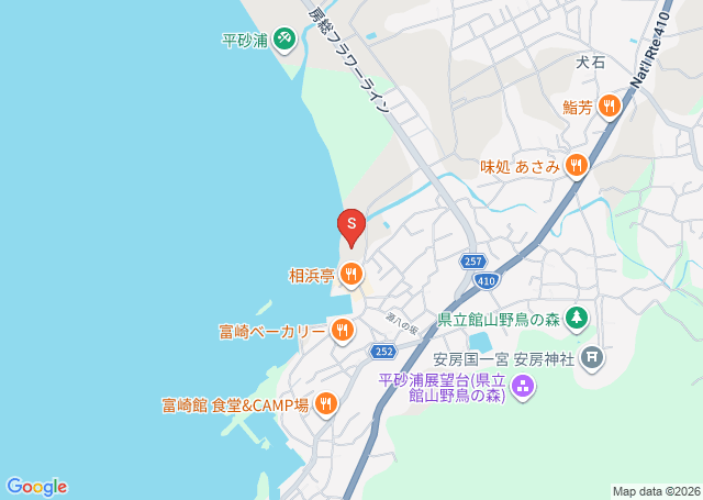 相浜の位置を示す地図