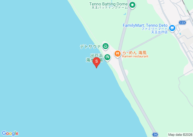 出戸浜の位置（地図）