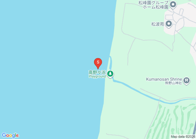 高野々浜の位置（地図）
