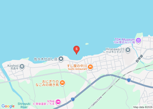 三森の位置（地図）