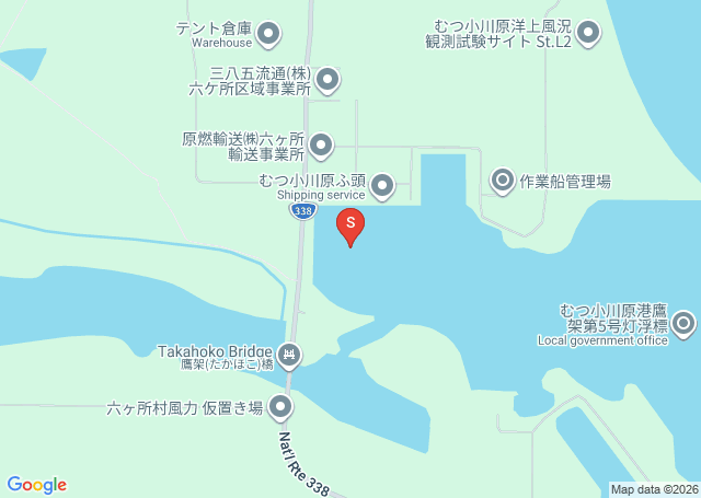 鷹架の位置（地図）