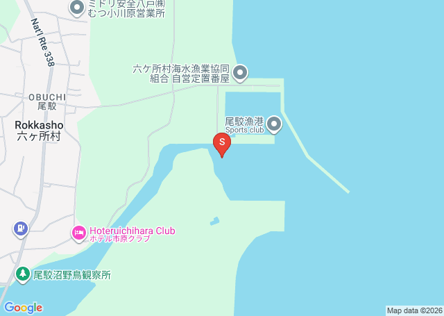高瀬川の位置（地図）