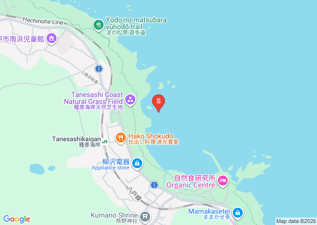 種差の位置（地図）