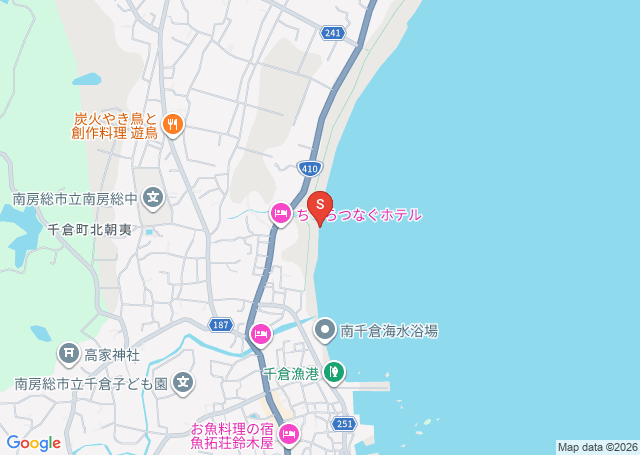 千倉の位置を示す地図
