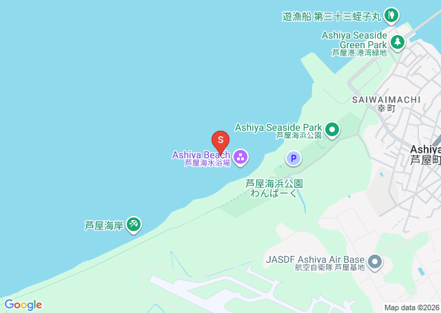 芦屋の位置（地図）