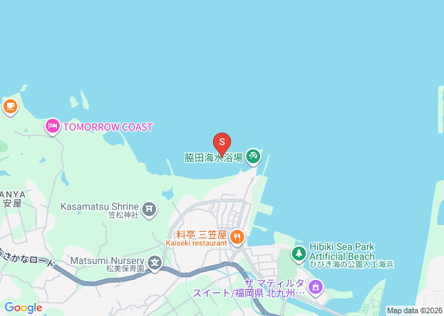 脇田の位置（地図）
