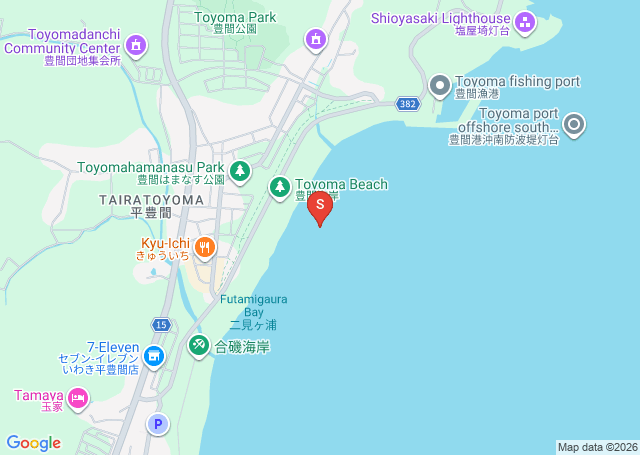 豊間の位置（地図）