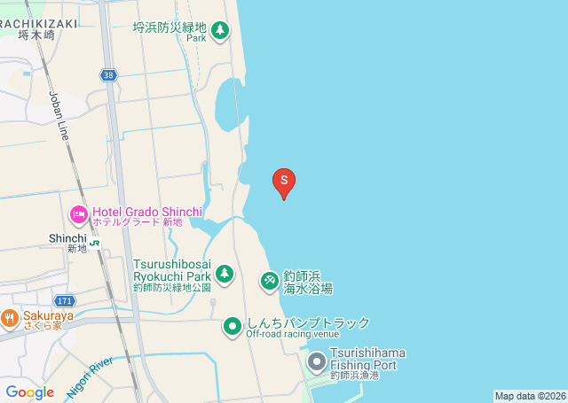 釣師浜の位置（地図）