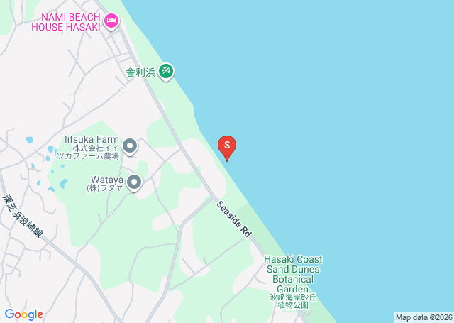 波崎正面の位置（地図）
