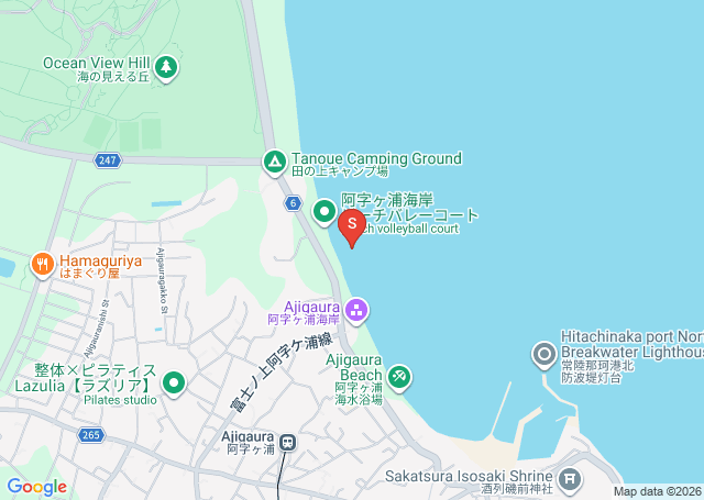 ひたちなか港の位置（地図）