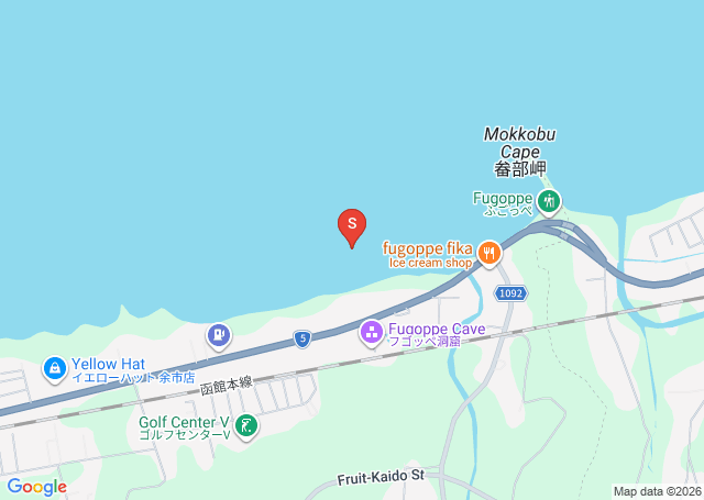 フゴッペの位置（地図）