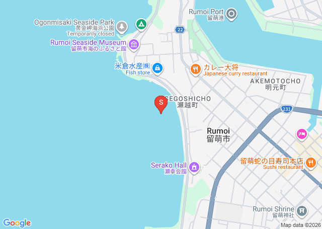 瀬越の位置（地図）