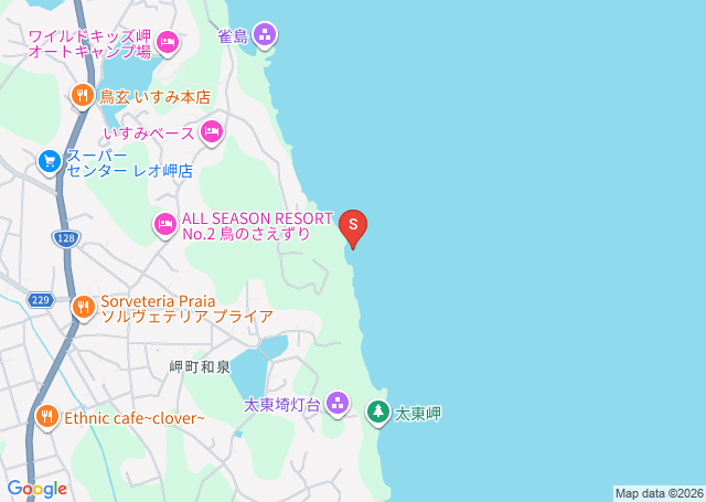夷隅河口の位置を示す地図