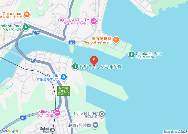 江戸ヶ浜の位置（地図）