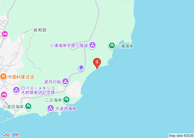 御宿・岩和田の位置を示す地図
