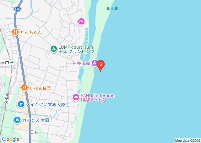 神社下の位置を示す地図