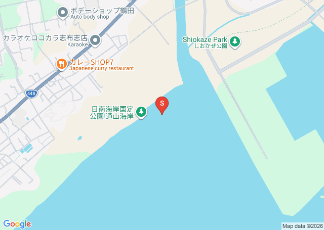 安楽川の位置（地図）