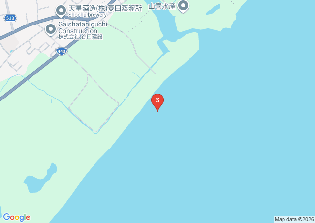 菱田川の位置（地図）