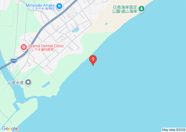 押切の位置（地図）