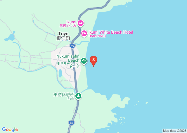 生見の位置（地図）