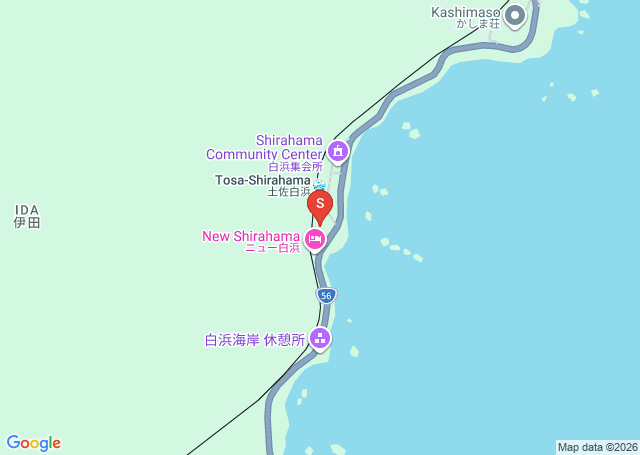 黒潮白浜の位置（地図）