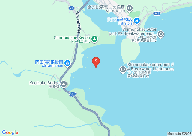 下ノ加江の位置（地図）