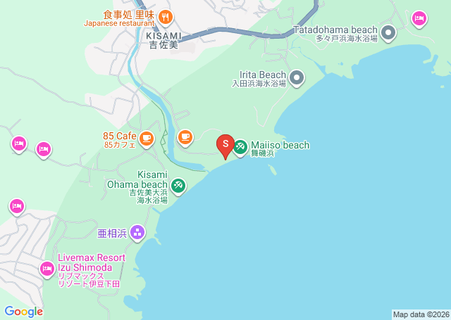 舞磯の位置を示す地図