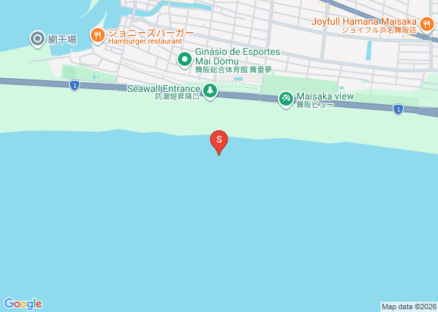 舞阪・灯台前の位置（地図）