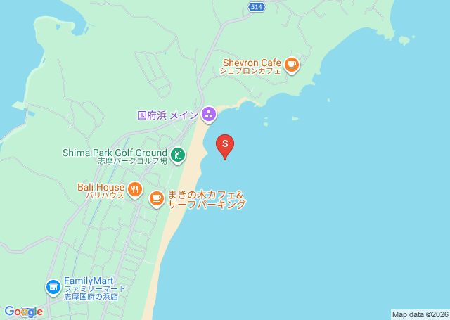 国府の浜の位置（地図）