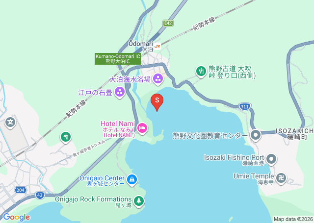 大泊の位置（地図）