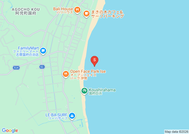 ラスタ前の位置（地図）