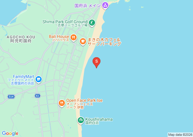 三角の位置（地図）