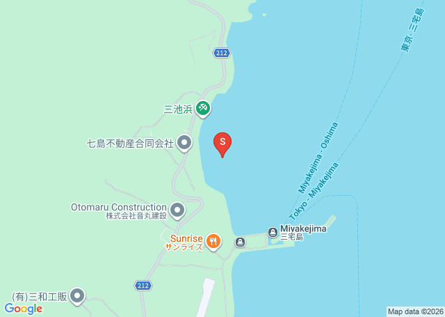 三池浜の位置（地図）