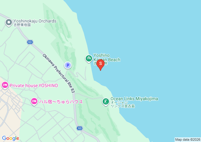 吉野海岸の位置（地図）