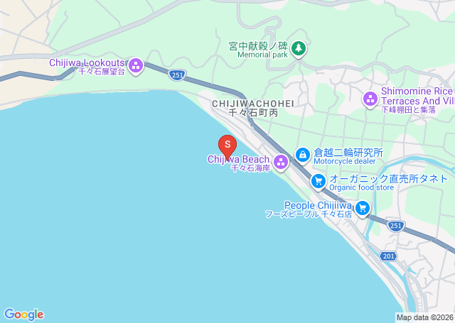千々石の位置（地図）
