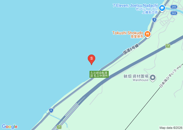 名立の位置（地図）