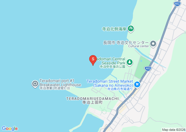 寺泊の位置（地図）