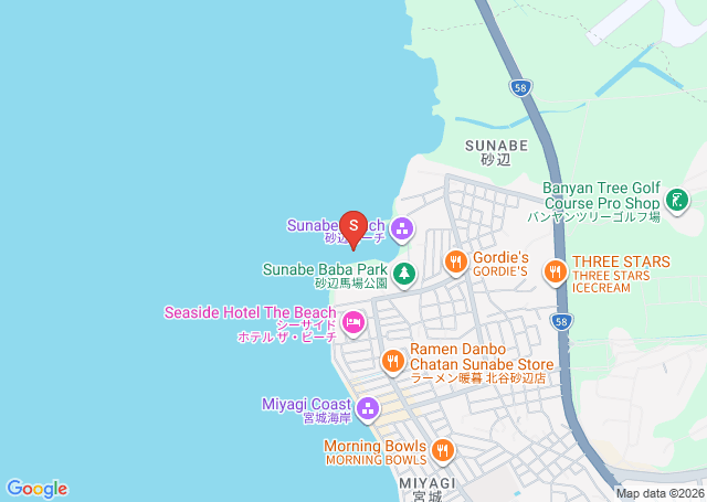 砂辺の位置（地図）