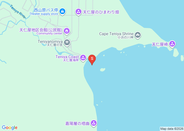 天仁屋の位置（地図）