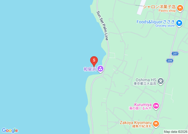 和泉浜の位置（地図）