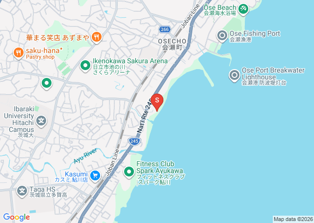 会瀬の位置（地図）