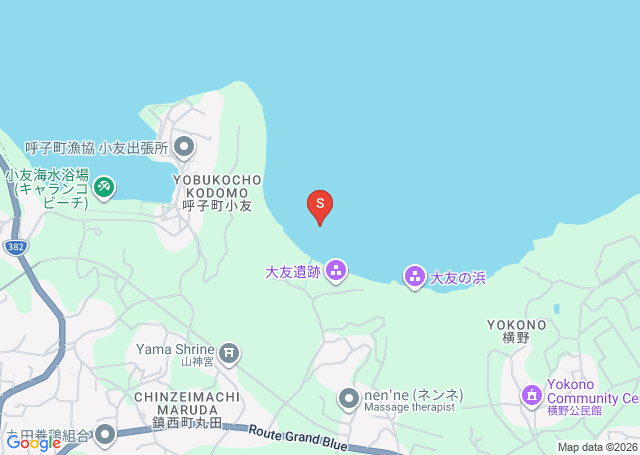 大友の位置（地図）