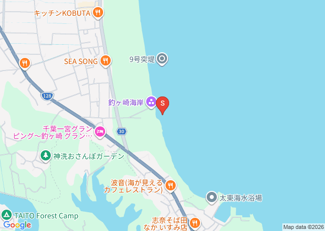 志田下(釣ヶ崎)の位置を示す地図