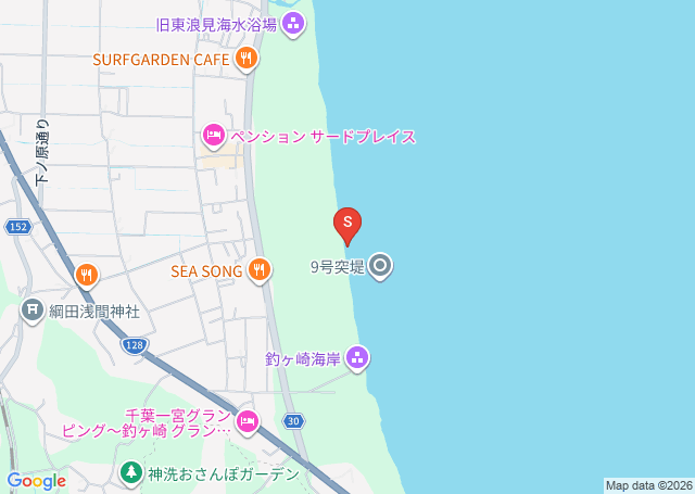 志田トラの位置を示す地図