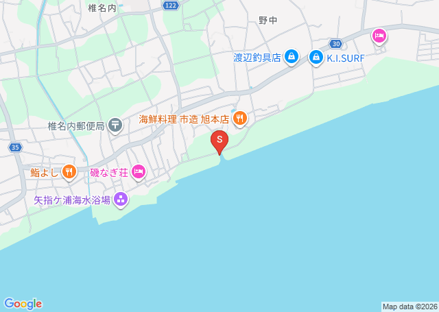 椎名内安太郎下の位置を示す地図