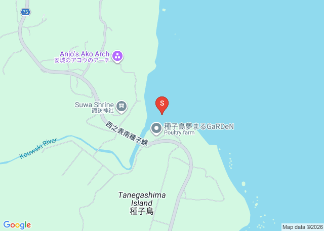 ハングリーの位置（地図）