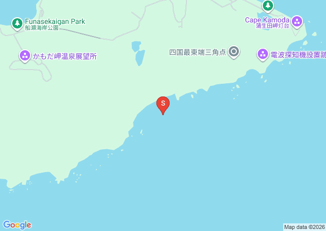 蒲生田岬の位置（地図）